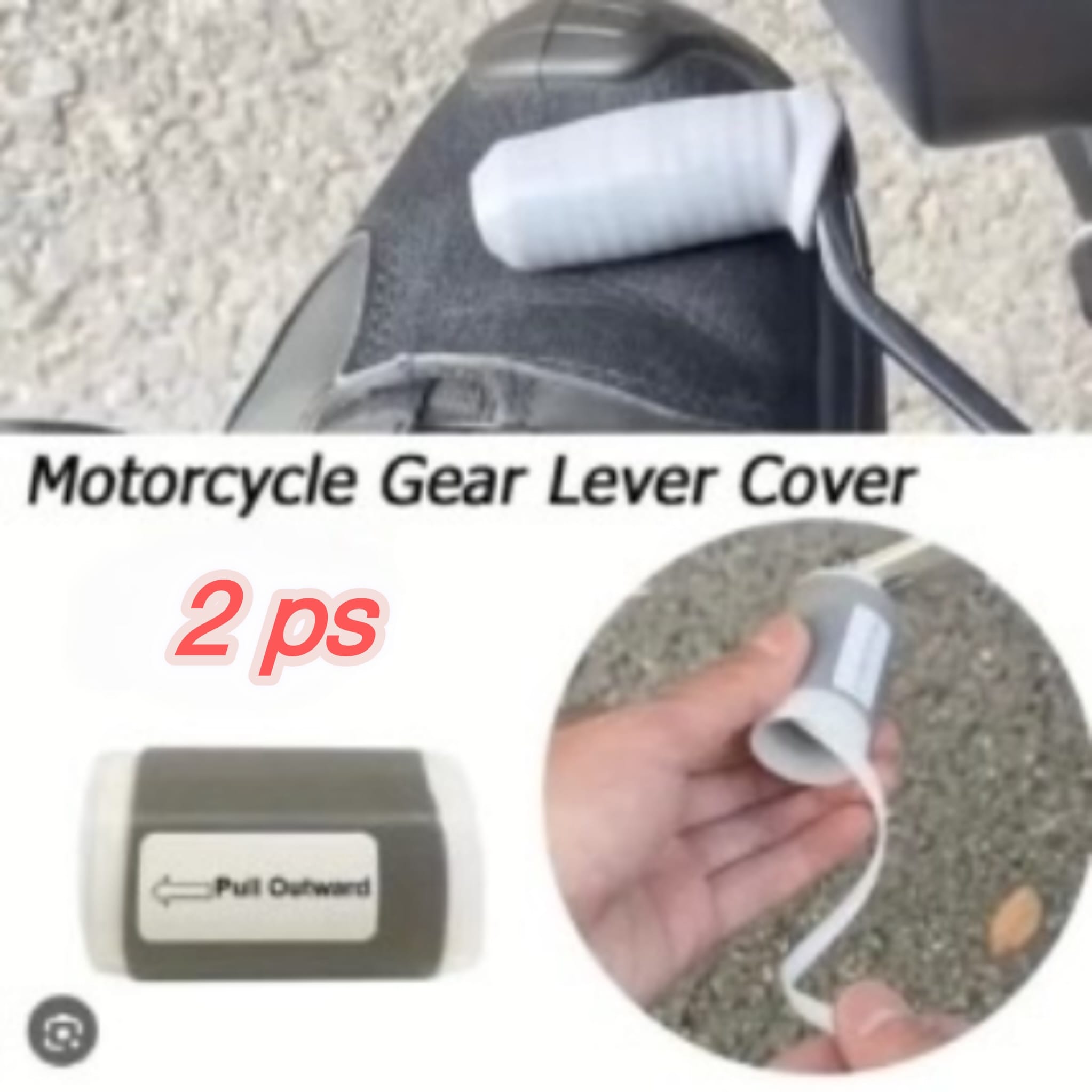 photo-output Motorcycle Gear Lever Cover - Image 1